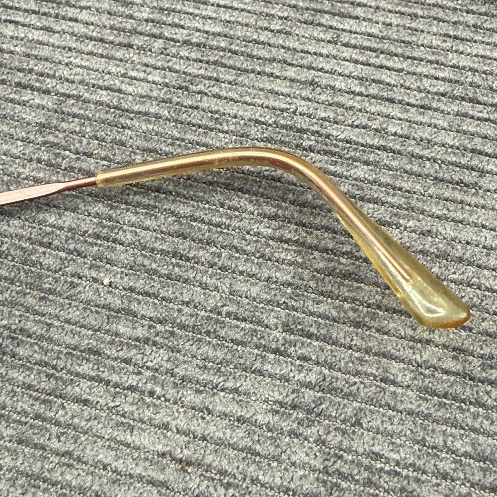 Anne Klein Rainbow Jasmine Y2k Eyeglasses Frames Italy 50/21 030 Rose Gold Oval